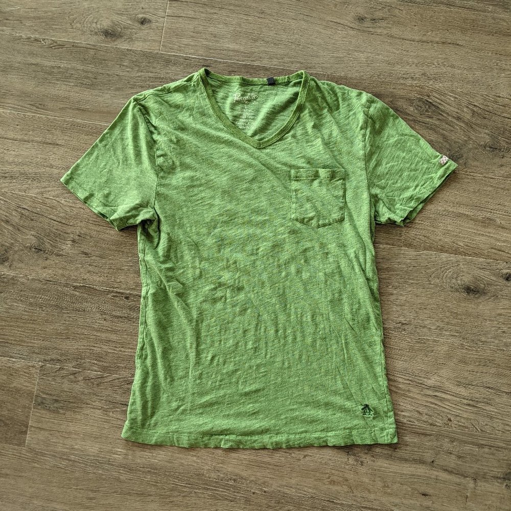 Original Penguin Green Tee Shirt - Large